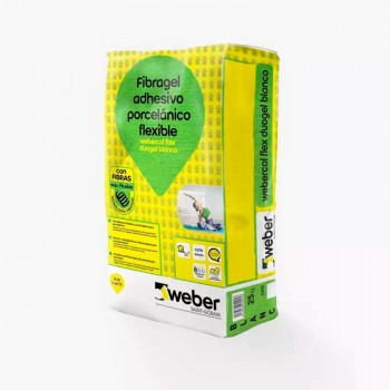 WEBERCOL FLEX DUOGEL FIBRA BLANCO 25