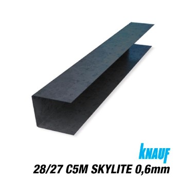 PERFIL U 28/27 C5M SKYLITE 06mm KNAUF