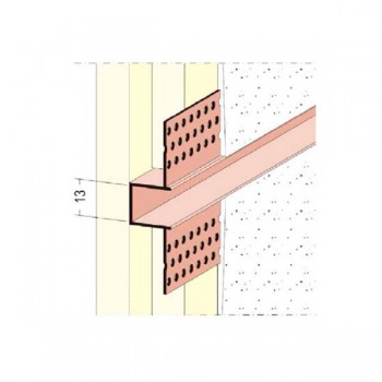 PERFIL SOMBRA O 13MM PVC 3050 EMPLASTECER