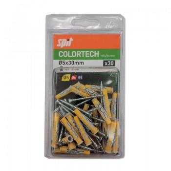 COLORTECH TACO 5X30 CON TORNILLO 30UD SPIT