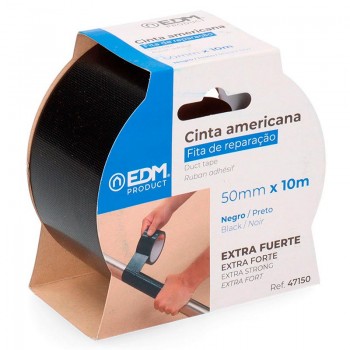 CINTA AMERICANA NEGRA 50MMX10MT