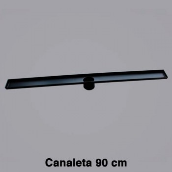 REVESTECH CANALETA LINEAL SLIM 90 NEGRA