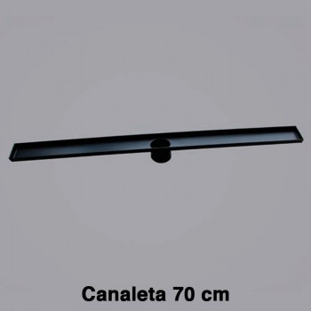 REVESTECH CANALETA LINEAL SLIM 70 NEGRA