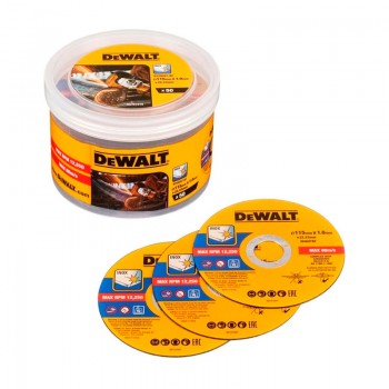 CUBO 50 DISCOS DE 115MM X 1MM DEWALT