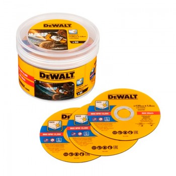 CUBO 50 DISCOS DE 125MM X 1MM DEWALT