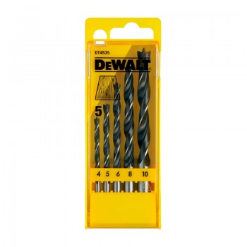 JUEGO 5 BROCAS MADERA 456810DEWALT