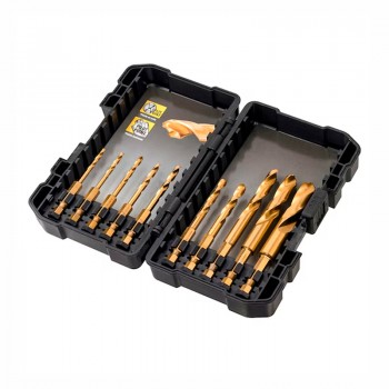JUEGO 10 BROCAS DE IMPAC TITANIUM 3-12MM