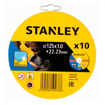 LATA 10 DISCOS ACERO INOX 115MM STANLEY