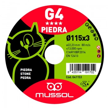 DISCO G4 CORTE PIEDRA GATO