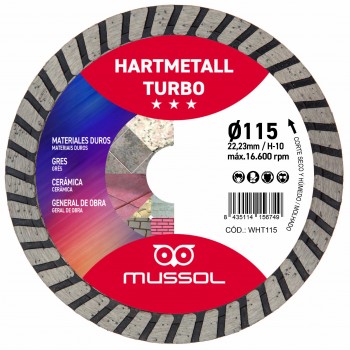DISCO DIAMANTE HARTMETALL TURBO Ø115