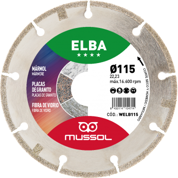 DISCO DIAMANTE ESPECIAL MÁRMOL ELBA Ø115