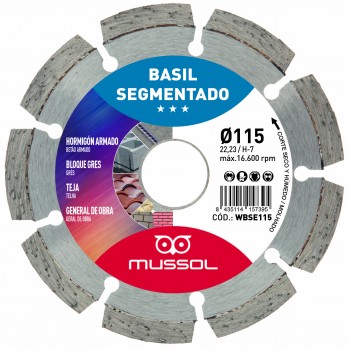 DISCO DIAMANTE BASIL SEGMENTADO Ø115