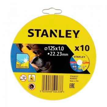 LATA 10 DISCOS ACERO INOX 125MM STANLEY