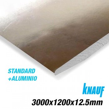 PLACA STANDARD + ALUMINIO KNAUF 3000X1200X125mm