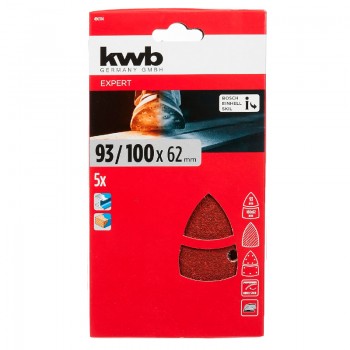TRIANGULOS ABRASIVOS 100X62X93 EINHELL 5 UNIDADES
